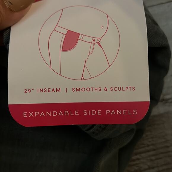 New 18 Isabel Maternity Underbelly Skinny Maternity Jeans - Grey - Picture 8 of 14